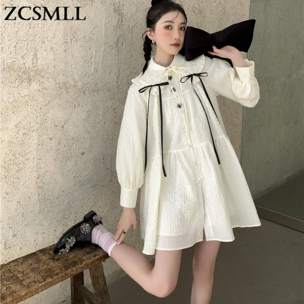 casual dresses zcsmll detachable waistcoat white women bowknot doll collar mid-length loose puffy dress 2021 spring summer, Black;gray
casual dresses zcsmll detachable waistcoat white women bowknot doll collar mid-length loose puffy dress 2021 spring summer, Black;gray