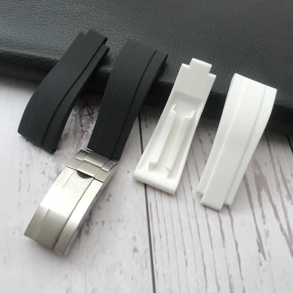 20mm nature silicone rubber watchband watch strap special for role submariner daytona gmt oysterflex watch h0915, Silver
20mm nature silicone rubber watchband watch strap special for role submariner daytona gmt oysterflex watch h0915, Silver