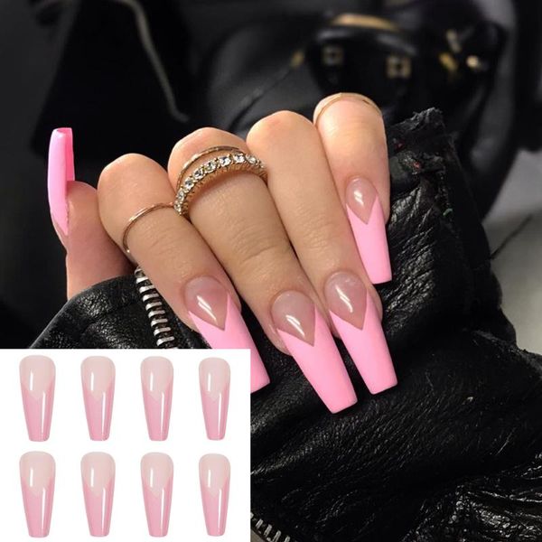 false nails 24pcs/box press on artificial full cover detachable nail tips wearable fake french pink coffin, Red;gold
false nails 24pcs/box press on artificial full cover detachable nail tips wearable fake french pink coffin, Red;gold