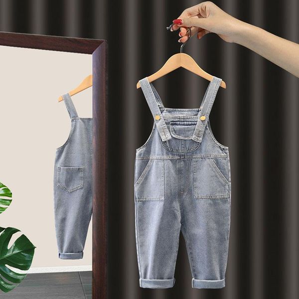 little boy girl overalls pants cotton children bib denim kids clothes spring autumn clothing boys jeans 2-6year, Blue
little boy girl overalls pants cotton children bib denim kids clothes spring autumn clothing boys jeans 2-6year, Blue