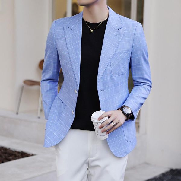 plaid men blazers wedding business suit jacket casual social dress coat formal party tuxedo veste homme men's suits &, White;black
plaid men blazers wedding business suit jacket casual social dress coat formal party tuxedo veste homme men's suits &, White;black