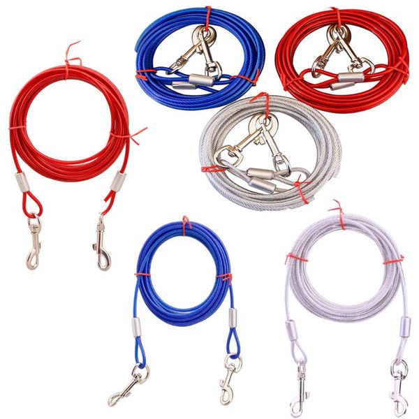 dog collars & leashes pet 3m 5m 10m steel wire tow rope leash cable with dual heads metal hooks lead strap for small large cat
dog collars & leashes pet 3m 5m 10m steel wire tow rope leash cable with dual heads metal hooks lead strap for small large cat