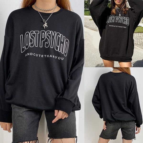 women oversize hoody y2k aesthetics streetwear o neck female sweatshirts gothic hoodies women's &, Black
women oversize hoody y2k aesthetics streetwear o neck female sweatshirts gothic hoodies women's &, Black