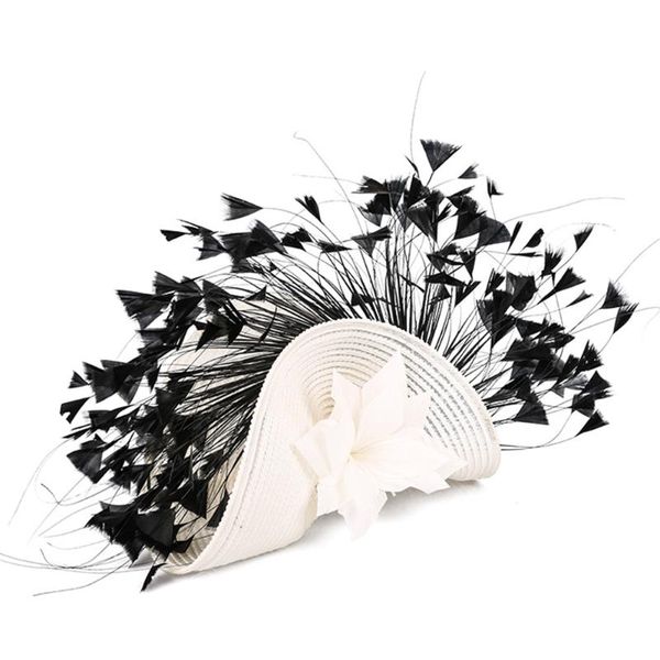stingy brim hats fedoras hat for women and fascinators female feather decorate headwear tea party hair clip lady in charm, Blue;gray
stingy brim hats fedoras hat for women and fascinators female feather decorate headwear tea party hair clip lady in charm, Blue;gray