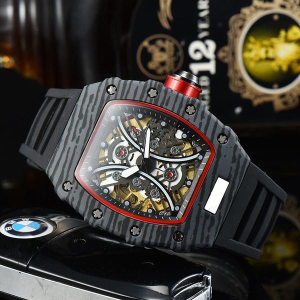 wristwatches style copy men's fashion automatic mechanical watch wine barrel dial silicone strap 6 pin seconds rubber band wristwatch, Slivery;brown
wristwatches style copy men's fashion automatic mechanical watch wine barrel dial silicone strap 6 pin seconds rubber band wristwatch, Slivery;brown