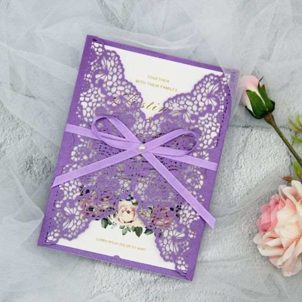 greeting cards 20pcs laser cut wedding invitation card engagement birthday baptism invitations with ribbon and diamond
greeting cards 20pcs laser cut wedding invitation card engagement birthday baptism invitations with ribbon and diamond