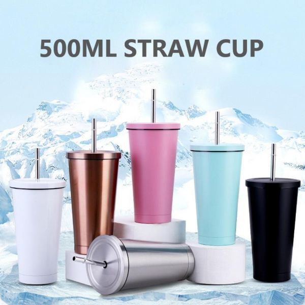 water bottles 500ml stainless steel straw cup large-capacity vacuum flask car portable coffee travel anti-skid
water bottles 500ml stainless steel straw cup large-capacity vacuum flask car portable coffee travel anti-skid