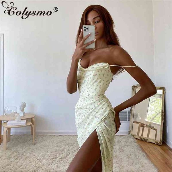 colysmo summer yellow floral dress women sleeveless backless high split party dresses print casual beach long dress 210409, Black;gray
colysmo summer yellow floral dress women sleeveless backless high split party dresses print casual beach long dress 210409, Black;gray