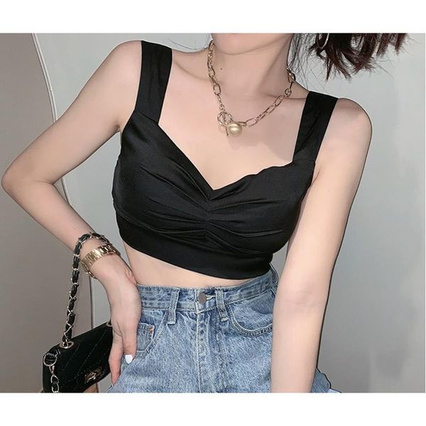 women's tanks & camis satin v neck women camisole tank casual summer silk ruched for sleeveless bustier crop, White
women's tanks & camis satin v neck women camisole tank casual summer silk ruched for sleeveless bustier crop, White