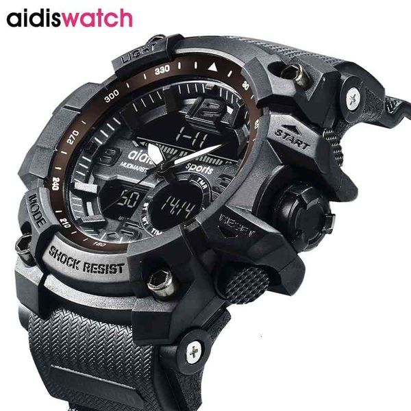 addies mens watches g style waterproof sports military shock luxury analog digital black men