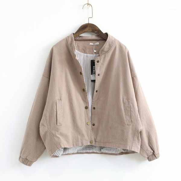women's jackets vintage short stand collar jacket women single breasted bat long sleeve denim spring autumn solid color casual loose co, Black;brown
women's jackets vintage short stand collar jacket women single breasted bat long sleeve denim spring autumn solid color casual loose co, Black;brown