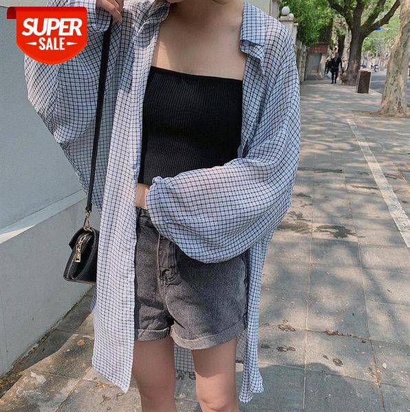303- 37 seaside vacation chiffon sunscreen shirt casual women long outer wear blouse light jacket #iy1r, Black;gray
303- 37 seaside vacation chiffon sunscreen shirt casual women long outer wear blouse light jacket #iy1r, Black;gray
