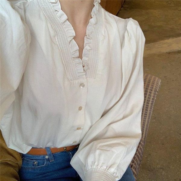 girls ol all match sweet feminine 2021 casual solid basic full sleeves chic leisure loose slim women shirts women's blouses &, White
girls ol all match sweet feminine 2021 casual solid basic full sleeves chic leisure loose slim women shirts women's blouses &, White
