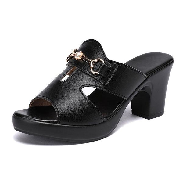 sandals ladies summer high heel slippers casual square root fashion outdoor beach and wholesale, Black
sandals ladies summer high heel slippers casual square root fashion outdoor beach and wholesale, Black