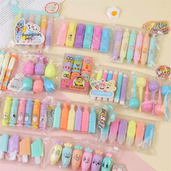 highlighters 6 pcs cute lovely cartoon paint marker midiner pen office stationery supply vitamin kawaii mini highlighter for school, Black;red
highlighters 6 pcs cute lovely cartoon paint marker midiner pen office stationery supply vitamin kawaii mini highlighter for school, Black;red