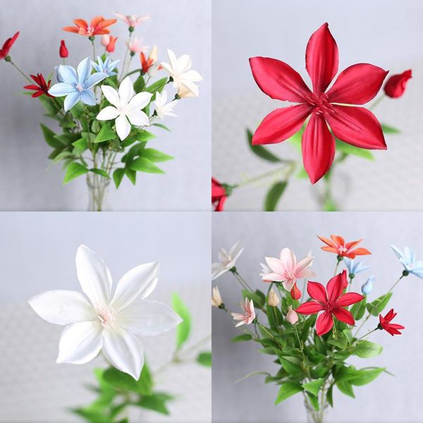 decorative flowers & wreaths 1pc simulation clematis artificial silk flower lotus wedding home party arrangement el floral decoration
decorative flowers & wreaths 1pc simulation clematis artificial silk flower lotus wedding home party arrangement el floral decoration