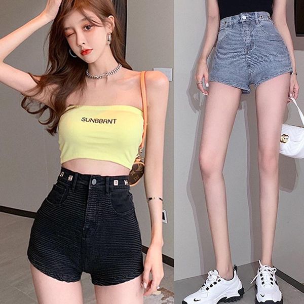 women's jeans high waist denim shorts ladies 2021 summer wrinkle cloth was thin fashion a-line pants short tide, Blue
women's jeans high waist denim shorts ladies 2021 summer wrinkle cloth was thin fashion a-line pants short tide, Blue