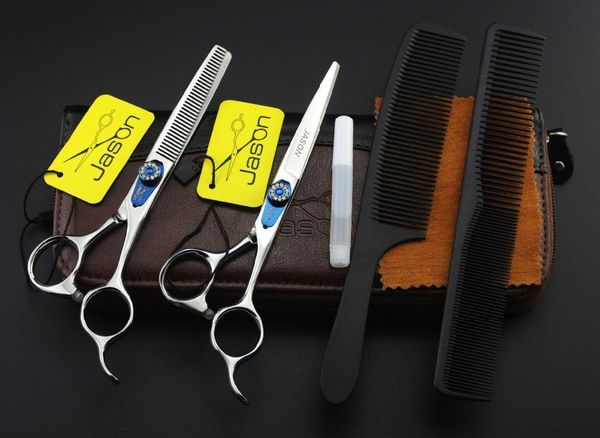 hair scissors 343# hairdressing scissor 6'' 17.5cm 4pcs suit brand jason grade 440c barber cutting thinning shears
hair scissors 343# hairdressing scissor 6'' 17.5cm 4pcs suit brand jason grade 440c barber cutting thinning shears