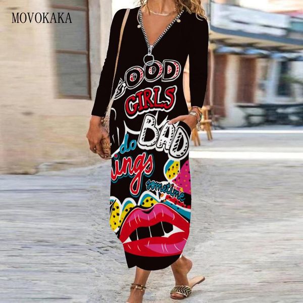 casual dresses movokaka autumn winter long sleeve dress elegant vintage zipper woman party black print vestidos women, Black;gray
casual dresses movokaka autumn winter long sleeve dress elegant vintage zipper woman party black print vestidos women, Black;gray