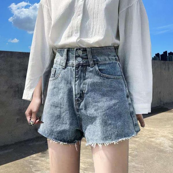 women's shorts women denim with double buttons summer high waist loose ropa mujer, White;black
women's shorts women denim with double buttons summer high waist loose ropa mujer, White;black