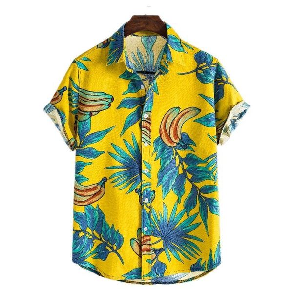 summer 2021 stylish casual men's loose beach hawaiian print short sleeve button-down vintage shirt shirts, White;black
summer 2021 stylish casual men's loose beach hawaiian print short sleeve button-down vintage shirt shirts, White;black