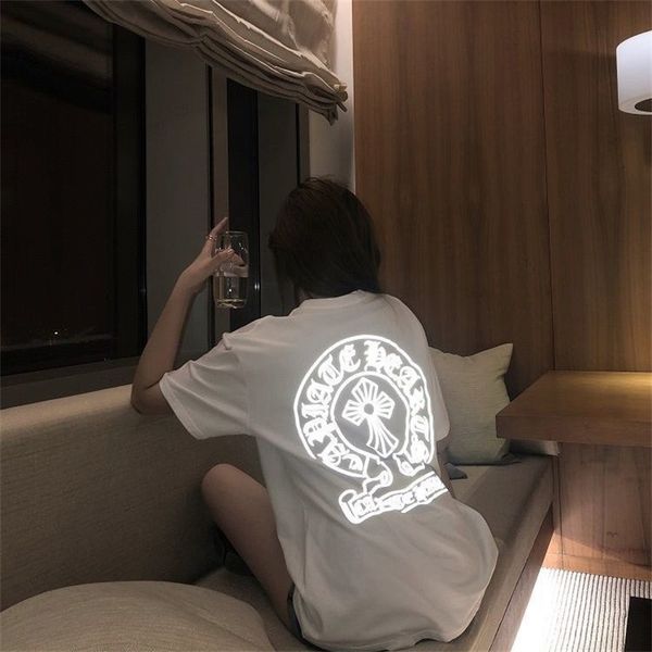 65% off outlet online store reflective cross print short sleeve t-shirt women's summer loose new fashion in 2021, White
65% off outlet online store reflective cross print short sleeve t-shirt women's summer loose new fashion in 2021, White