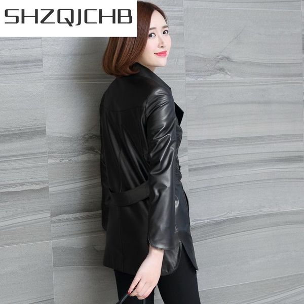 women's leather & faux shzq spring autumn genuine jackets women natural real sheepskin coats female trench coat outwear clothes 2021 lw, Black
women's leather & faux shzq spring autumn genuine jackets women natural real sheepskin coats female trench coat outwear clothes 2021 lw, Black