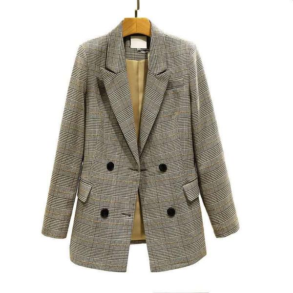 plaid suit coat women's 2021 spring and autumn korean leisure fashion small suits & blazers, White;black
plaid suit coat women's 2021 spring and autumn korean leisure fashion small suits & blazers, White;black