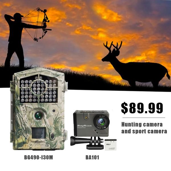 bolyguard hunting camera 30mp 100ft trail po traps 850nm camara caza wildlife scout with sport cameras