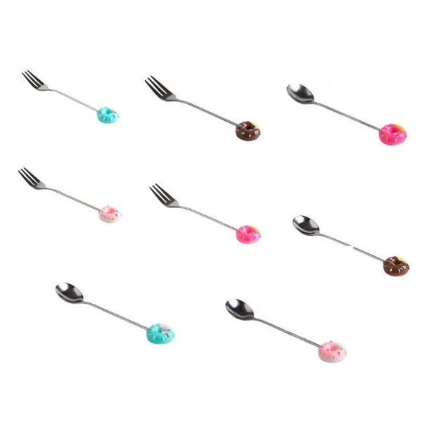 spoons stainless steel material stirring cute donuts shaped design coffee dessert spoon ice cream tea sugar
spoons stainless steel material stirring cute donuts shaped design coffee dessert spoon ice cream tea sugar