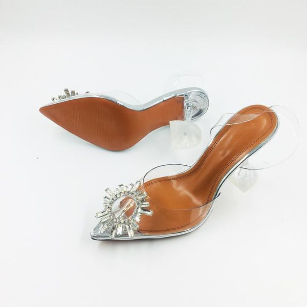 most transparent pvc cone heels women sandals crystal sunflower shallow toe dress shoes, Black
most transparent pvc cone heels women sandals crystal sunflower shallow toe dress shoes, Black