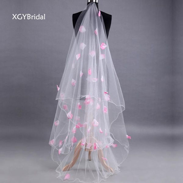 bridal veils 2021 arrival sell women's wedding polyester mesh pink petal shape 3 meters length for po shoot pography, Black
bridal veils 2021 arrival sell women's wedding polyester mesh pink petal shape 3 meters length for po shoot pography, Black