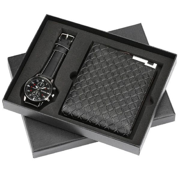 wristwatches men watch wallet gift box quartz wristwatch leather strap pin buckle male wallets purse gifts set for man, Slivery;brown
wristwatches men watch wallet gift box quartz wristwatch leather strap pin buckle male wallets purse gifts set for man, Slivery;brown