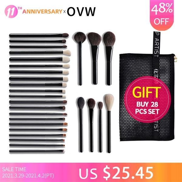 ovw 28pcs set professional cosmetic makeup brushes natural goat hair horse synthetic weasel mix brush kit tools face eye make up 210331
ovw 28pcs set professional cosmetic makeup brushes natural goat hair horse synthetic weasel mix brush kit tools face eye make up 210331