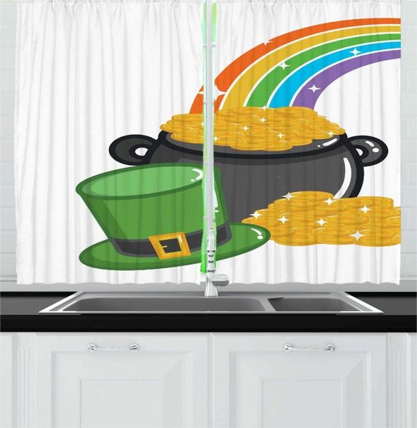 curtain & drapes white multicolor st patrick's day kitchen curtains irish cartoon design coin pot rainbow funny leprechaun hat window
curtain & drapes white multicolor st patrick's day kitchen curtains irish cartoon design coin pot rainbow funny leprechaun hat window