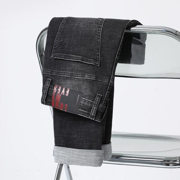 men's jeans classic style mens grey black slim-fit 2021 autumn and winter business fashion denim pants cotton brand trousers male, Blue
men's jeans classic style mens grey black slim-fit 2021 autumn and winter business fashion denim pants cotton brand trousers male, Blue