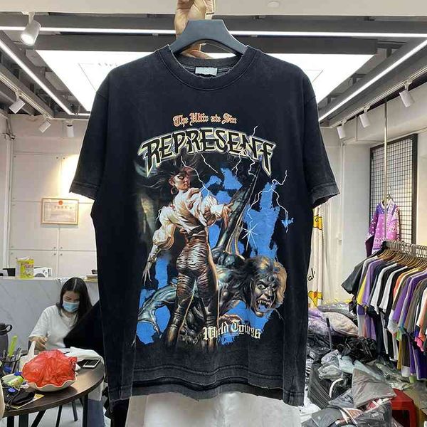 men's t-shirts 2021ss represent ozzy osbourne female gray vintage male t-shirt top, White;black
men's t-shirts 2021ss represent ozzy osbourne female gray vintage male t-shirt top, White;black