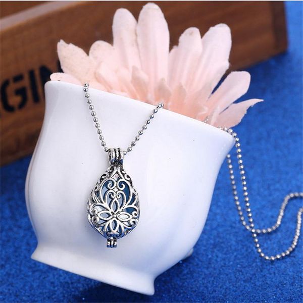 pendant necklaces korean ornament vintage hollow luminous water drop necklace clavicle chain sweater, Silver
pendant necklaces korean ornament vintage hollow luminous water drop necklace clavicle chain sweater, Silver