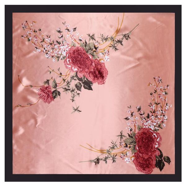 women silk shawls hijab scarf square neckerchief lady blooming roses bandana headband fashion print neck scarves beach towel, Blue;gray
women silk shawls hijab scarf square neckerchief lady blooming roses bandana headband fashion print neck scarves beach towel, Blue;gray
