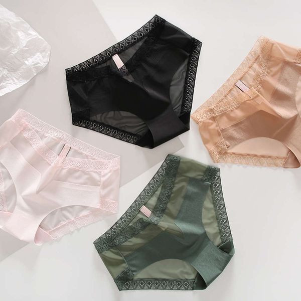 lace matte mesh stitching thin women's underwear breathable cotton low waist triangle, Black;pink
lace matte mesh stitching thin women's underwear breathable cotton low waist triangle, Black;pink