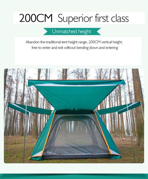 tanxianzhe explorer outdoor multi-person family rain automatic super large tent 5~8 people camping double tents and shelters
tanxianzhe explorer outdoor multi-person family rain automatic super large tent 5~8 people camping double tents and shelters