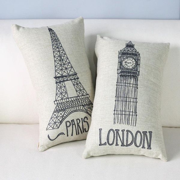 cushion/decorative pillow 30x50cm waist fashion black and white eiffel tower paris big ben london throw pillows sofa seat pillowcase cojines
cushion/decorative pillow 30x50cm waist fashion black and white eiffel tower paris big ben london throw pillows sofa seat pillowcase cojines