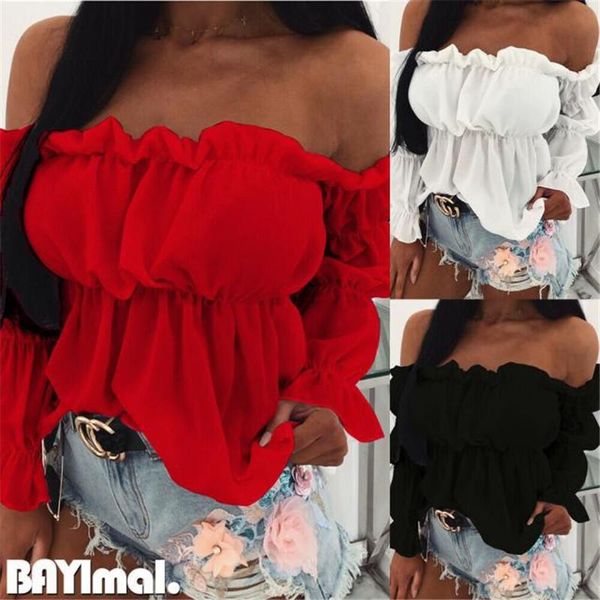 women's t-shirt sweet slash neck t-shirts lady collarbone slim pullover wild solid color boat casual wear, White
women's t-shirt sweet slash neck t-shirts lady collarbone slim pullover wild solid color boat casual wear, White