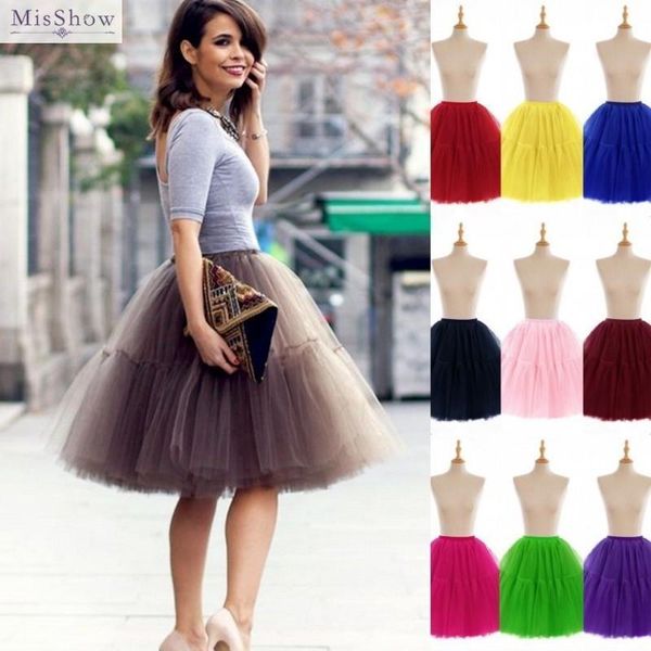 6 nylon layers tulle womens skirts tutu summer flare puffy pettiskirt princess ballet party dance prom gown, Black
6 nylon layers tulle womens skirts tutu summer flare puffy pettiskirt princess ballet party dance prom gown, Black