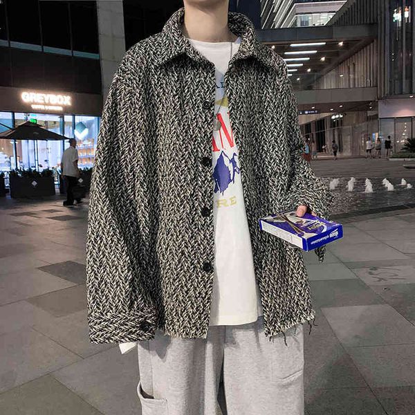 men's jackets casacos de misturas lã da moda para homens, jaqueta clássica linha pele chique masculina harajuku rua solta lazer simples, Black;brown
men's jackets casacos de misturas lã da moda para homens, jaqueta clássica linha pele chique masculina harajuku rua solta lazer simples, Black;brown