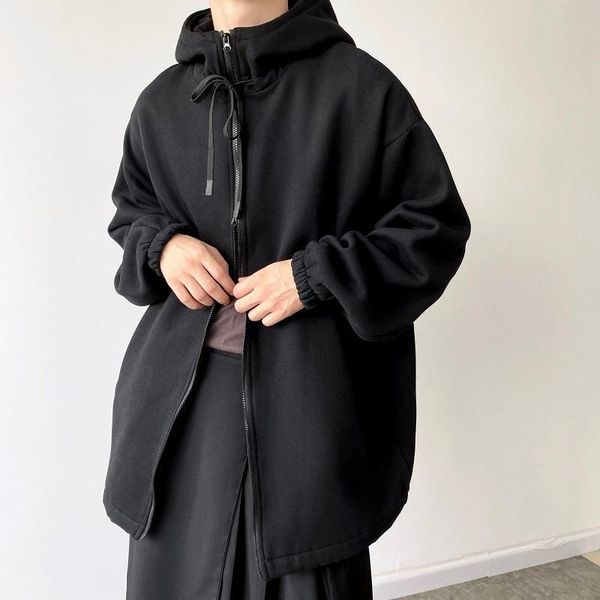 men's hoodies & sweatshirts wear fashion hooded zipper drawstring cardigan swaetshirt 2021 loose thickened black coat autumn wintter
men's hoodies & sweatshirts wear fashion hooded zipper drawstring cardigan swaetshirt 2021 loose thickened black coat autumn wintter