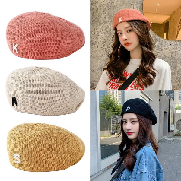 berets 2021 fashion solid knitting beret letter logo cap winter and autumn hat for women street accessories, Blue;gray
berets 2021 fashion solid knitting beret letter logo cap winter and autumn hat for women street accessories, Blue;gray
