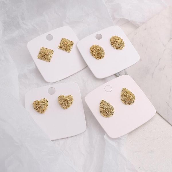 stud aensoa trendy gold color shiny geometric earrings metal square round heart big earring minimalist jewelry wholesale, Golden;silver
stud aensoa trendy gold color shiny geometric earrings metal square round heart big earring minimalist jewelry wholesale, Golden;silver