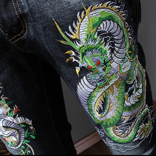 men's jeans dragon embroidery 2021 spring summer autumn hombre hight street punk rock pencil denim pant strechy blue black
men's jeans dragon embroidery 2021 spring summer autumn hombre hight street punk rock pencil denim pant strechy blue black