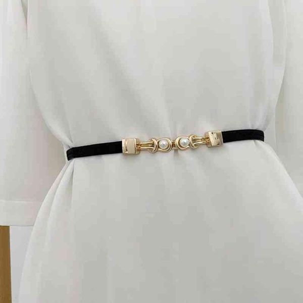 women elastic thin belt double pearl metal buckle waistband black brown belts for lady dress skirt waist
women elastic thin belt double pearl metal buckle waistband black brown belts for lady dress skirt waist